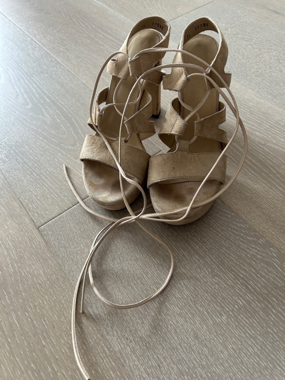 Stuart Weitzman Suede Platform Sandal